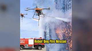 Cão-robô para missões de resgate de incêndio