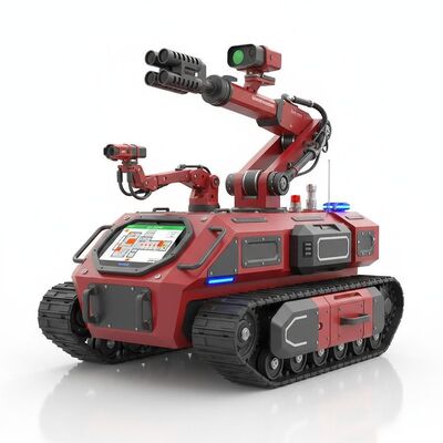 Explosion-proof Fire Fighting Robot with Ex db eb ib C T6 Gb Grade IP68 Protection and 1.98 m/s Travel Speed