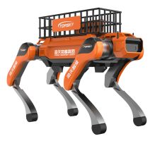 Cão robô quadrúpede de transporte auxiliar Acesso à plataforma de nuvem em rede do robô