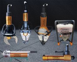 Interface axial da cabeça latina; funções incluindo expansão, rasgão, extrusão Conjunto de ferramentas de demolição (versão 2.0)