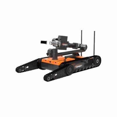 Robô de eliminação de munições explosivas leves com braço robótico de 7 graus de liberdade e capacidade de subida de 45°