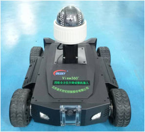 Opinião móvel Omnidirectional 360° todo do equipamento da fiscalização robô redondo do reconhecimento
